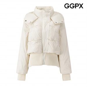 [GGPX] 니트 시보리 덕다운 스노우 패딩 점퍼 (GPBJP016F)