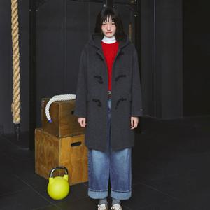 [LAP] 랩 기모 워싱 절개 롤업 배기팬츠 데님 청바지 (AR4DPA61)