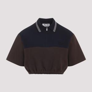 미우미우 폴로 티셔츠 MT2169SOOO 18FX F0KGN CACAO BLU