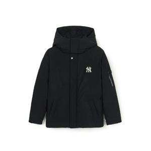 MLB패딩 JQT 3ADJB1246-50BKS 베이직 빅레터링 후드 탈부착 속사시 중량 숏패딩 뉴욕양키스