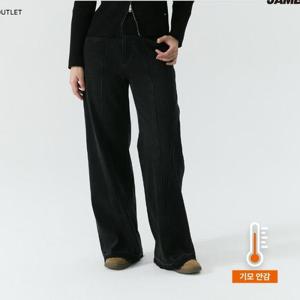 잠뱅이 HC09 기모 블랙 밴드 절개변형 와이드 루즈핏 AP4DTG862 BK