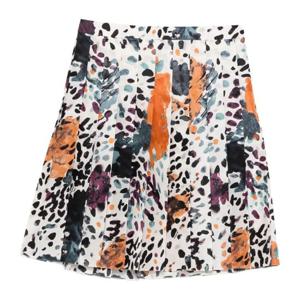 펜디 팔레나 프린트 실크 플레어 미니 스커트 FQ7717AVJW F0HWA