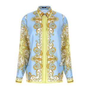 베르사체 바로코 프린트 실크 트윌 셔츠 10013601A17165 5Y580