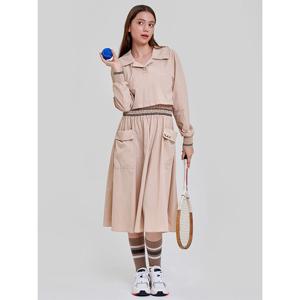 [플레이블]P_LABEL 스트라이프 배색 에어 원피스 MW3WO700