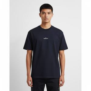 스톤아일랜드5F 2100037 S0241 V0020 프린트 로고 패치 반팔 티셔츠 네이비