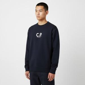 CP컴퍼니24SS 16CMSS183A 110055W D08 로고 프린트 스웨트셔츠 블루