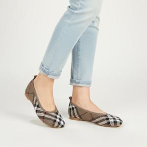 버버리5S 8101054 C1846 체크 발레리나 플랫 슈즈