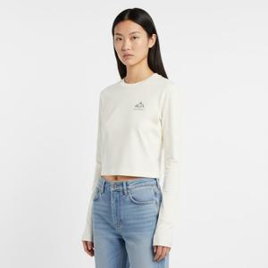 프라다34665 15S8 F058L 여성 로고 긴팔 티셔츠