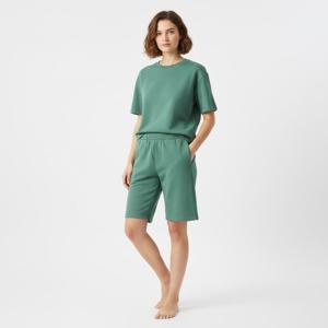 메종키츠네23SS KM01307KM0027 P376 로고 조그 쇼츠 트로피칼 그린