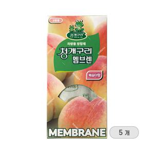 청개구리 멤브렌 차량용 방향제 복숭아향 5P