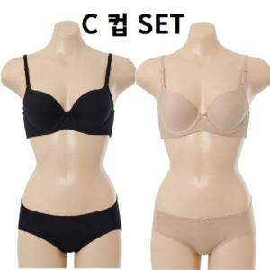 [비너스] 심플하고 편안한 착용감 몰드브라 속옷세트 C컵 VBRQ451C