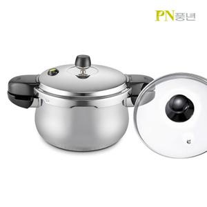 PN풍년 압력밥솥 하이클래드 IH뉴하이브 통3중 스텐압력솥 2인용