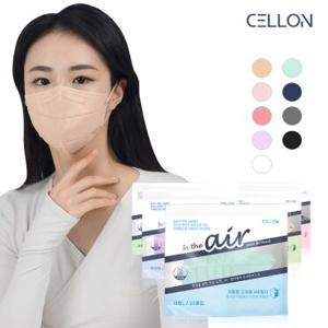 인디에어 유어핏 새부리형 컬러마스크 대형 25매 에코팩