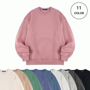 [백화점][클라이드]남녀공용 11컬러 기본 무지 기모 맨투맨 FNDTS451U