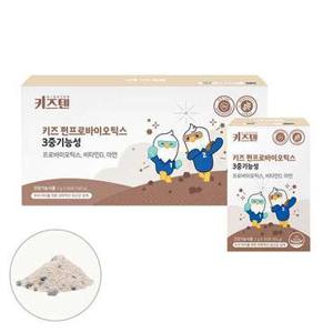 키즈텐 키즈 펀프로바이오틱스 3중기능성 어린이 유산균 비타민D 아연 크런키맛 4개월분