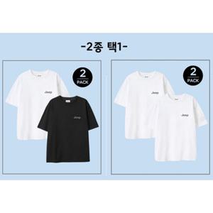 [백화점]지프 (Jeep) 2PACK  남녀공용 반팔티셔츠