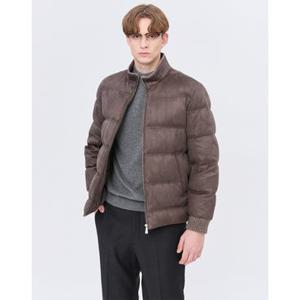 닥스 남성 24FW 스테디셀러 세피아 소재배색 구스다운 패딩점퍼 WMJU4D042S3