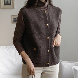 [조아맘] 노이 골드버튼 니트 조끼