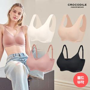 [크로커다일] 라이크라 쉘론 데일리 몰드부착 U/V/스트랩 감탄브라 4종세트 택1 [런칭 가격 109,900원]