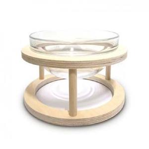 힐링타임 NH-3215 키티요요 원목 수반 중형 강아지밥그릇 고양이밥그릇 강아지사료 고양이사료 강아지간식 강아지식기 고양이물그릇