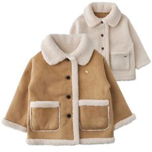 [백화점][블루독8-아동] CA)리버시블시어링자켓 무스탕 양면점퍼 플리스 겨울 코트 두돌선물 초등학생 25C1510652