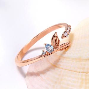 골드팡 14k 코델리아밍크웨일 오픈링 반지