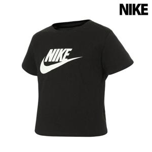 나이키 걸즈 반팔티 NSW 크롭 퓨추라 블랙 DA6925-012