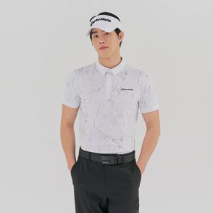 [공식]테일러메이드 남성 마블 카라 반팔 티셔츠 TMTYM2155-100