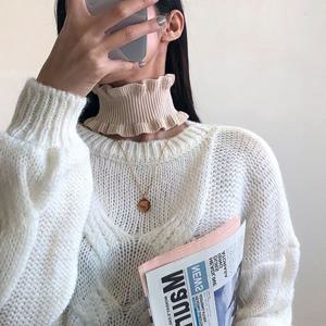 여성패션넥워머 페이크목폴라 파티룩 클럽코디