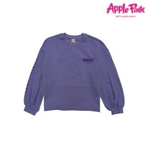 [애플핑크]뒷판 배색 광변 나염 크롭 맨투맨 (APK8Q168GST)