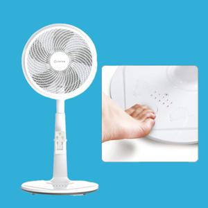 캐로스 무소음 선풍기 리모컨형 발터치 36cm Y형 CAF-SR14W