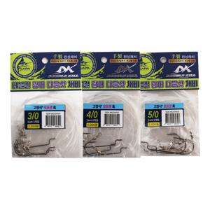 싸파 더블킬 광어 다운샷 옵셋 훅 고정식 채비 선택