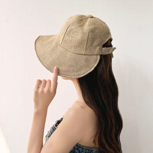 린넨 벙거지 버킷햇 자외선 차단 모자