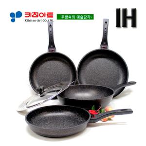키친아트 슈프림스톤(은나노) 인덕션 후라이팬5종SET(26+28+28궁