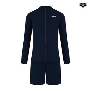 아레나인스파이어주니어레저집업래쉬가드세트A4BB1BS82NVY