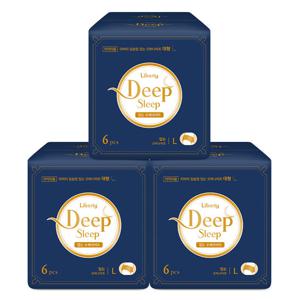 리버티 딥슬립 입는오버나이트 대형 6PX3팩