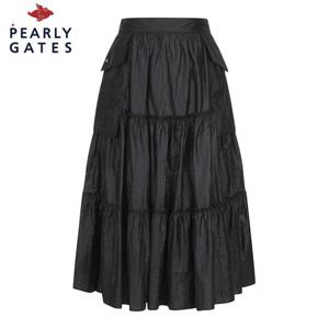 [파리게이츠] 파리게이츠 여성 레이어드 티어드 미디 스커트 521D3PC205_BK