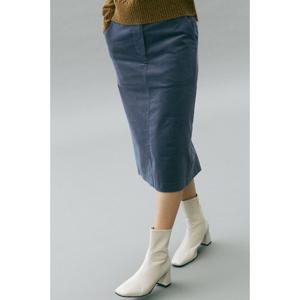 [유닛]코튼 혼방 코듀로이 에이치 라인 스커트 [UFI4-WBS48CN]