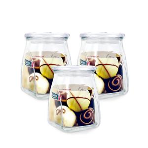 유리 사각 양념병(소 305ml)-3개 사각잼병 글라스락 견과류병 조
