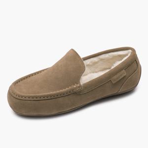 [베어파우(슈즈)]LEVI MENS 남성 경량 소가죽 로퍼 방한 양털 모카신 K2758002PD-M 히코리