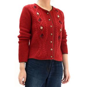 [비꼴리끄(여성)]캐시 울 다이아조직 자수 가디건 B234KC3060