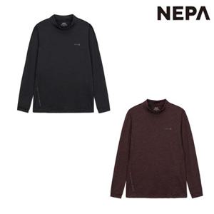 [네파]7K65304 여성 가을 간절기 등산 캠핑 목폴라 까르비코 멜란지 하이넥 긴팔 티셔츠