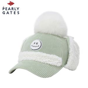 [파리게이츠] 파리게이츠 여성 스마일 폭스 퍼 코듀로이 이어워머 캡 521D4CP003_MT