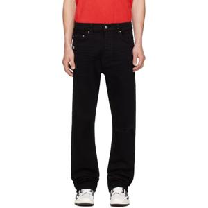 25 FW 아미리 남성 블랙 슬래시 슬림 데님 진 242886M186049