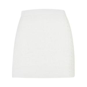 카사블랑카 스커트 WPF24 SK 116 01OFF WHITE