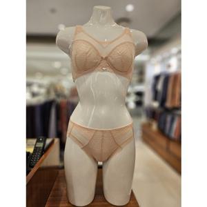 [와코루] A컵 (WBRX207A-PTA-SK) 모던데일리 노와이어 풀메이컵 홑겹 브라 레이스팬티세트