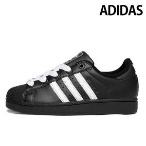 아디다스 키즈/성인 스니커즈 슈퍼스타 II J 검흰 JI0216