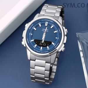 카시오 AMW-880D-2A1 아나디지 콤비네이션 알람 딥블루 남자 메