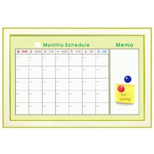 자석 컬러스케쥴보드 40X60cm 월중계획표 칠판