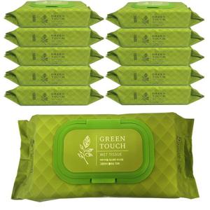 프리미엄 그린터치 물티슈(72매) 10개입